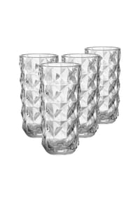 Ritzenhoff & Breker Vasen Luca 19,5 cm 4er Set transparent - LUCA - transparent
