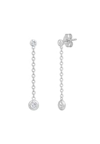 TRILANI 1934 - Damen Ohrringe aus 925/- Sterling Silber in Silber mit Zirkonia - silber