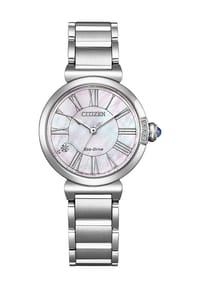 CITIZEN® ELEGANCE - Damen Armbanduhr "EM1060-87Y" - PERLMUTT HELLROSA