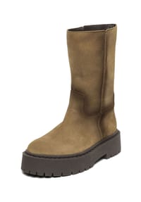STEVE MADDEN - Veloursleder Stiefel SOLEIL - Taupe