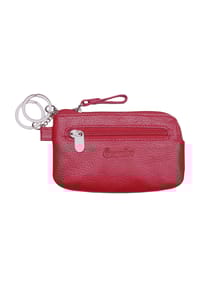 Esquire - PRIMAVERA Primavera Schlüsseletui, Leder, Logo-Prägung, für Damen - ROT
