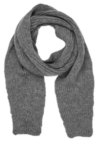 collezione alessandro® - Winterschal Strickgasse Made in Italy, gestrickt - grau