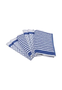 ROSS® 4 X Geschirr- 2 X Küchentuch im Set Exclusiv - Exclusiv - Blau