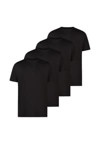 LERROS - T-Shirt 4er Pack Basic - Dunkelblau / weiß