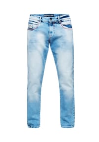 RUSTY NEAL® - Jeanshose TOYAMA mit coolen Kontrastnähten - Black Used