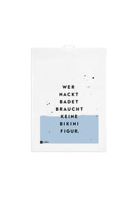 ppd - Geschirrtuch Bikinifigur kitchen towel, Leinen, 70 x 50 cm - Mehrfarbig