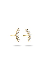 Thomas Sabo - Ohrstecker mit weißem Zirkonia - gelbgoldfarben