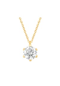 ONE ELEMENT Lab Grown Diamonds - Collier Halskette aus 585 Gold mit 1 Lab Grown Diamant 0,25 ct 45 cm - gold