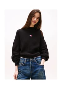 TOMMY Jeans - Strickpullover, Stickerei, für Damen - 0 BDS BLACK