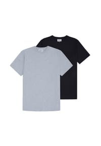ellesse - Herren T-Shirt 2er Pack - ACCIANO, Kurzarm, Rundhals, Logo, Baumwolle, einfarbig - Dunkelblau