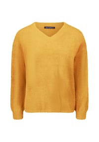 BETTY BARCLAY - Strickpullover mit V-Ausschnitt - gold