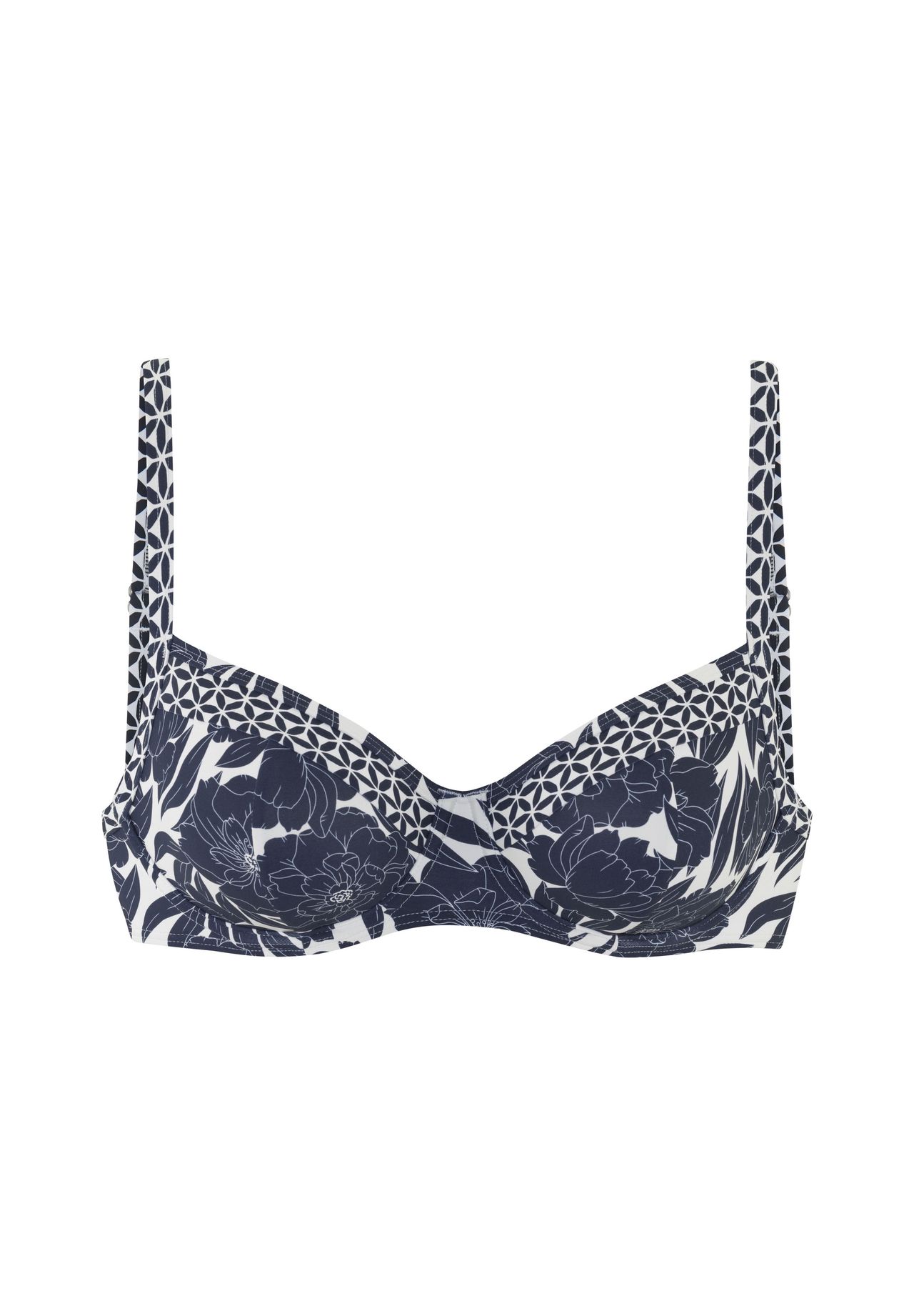Sunseeker BüGel-Bikini-Oberteil Blossom, Schmale TräGer, FüR Damen, Blau, 42 E