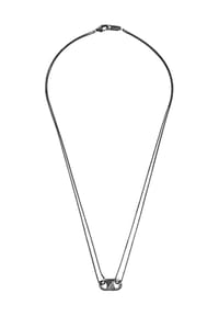 EMPORIO ARMANI - Herren Kette mit Anhänger, Edelstahl - SCHWARZ