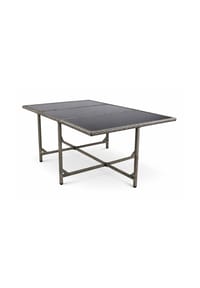 VCM. Gartentisch | Tisch aus Rattan | Maße ca. H. 74 x B. 170 x T. 110 cm | Gartentisch | Gartenmöbel – Raloso 170x110 - VCM Raloso - Braun