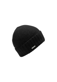 SEEBERGER - Cashmere Aufschlagmütze  16207-2 - 10 SCHWARZ