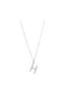 SMART JEWEL® Kette Buchstabe H mit Zirkonia Steine, Silber 925 Bild 1