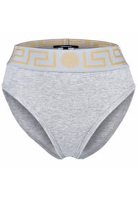 VERSACE - Damen Slip - TOPEKA, High Leg, Unterwäsche, Organic Cotton, Bi-Stretch - Blau