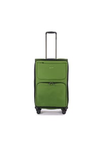 Stratic BENDIGO LIGHT+ - 4-Doppelrollen-Trolley, Reißverschlusstaschen, TSA-Schloss - BLACK