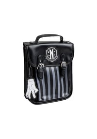 COFI - Wednesday Addams Rucksack Damen – Casual PU Rucksack – Mystery Look - 