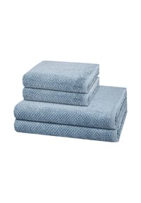 Cawö 2 X Handtuch 2 X Duschtuch im Set Pure - Pure - Beige