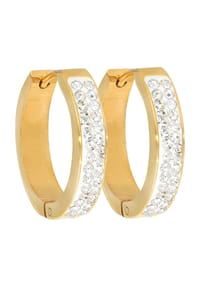 MANGUUN - Damen Creolen, Edelstahl - gold