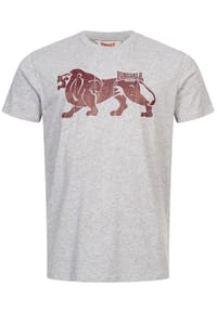 LONSDALE™ - Herren T-Shirt normale Passform ENDMOOR - Marl Grey
