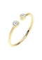 elli. DIAMONDS Ring Offen Statement Diamant 0.06 Ct. 375 Gelbgold Bild 1
