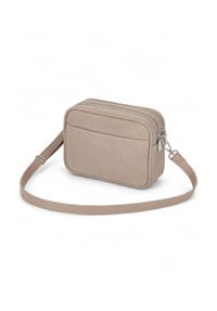 collezione alessandro® - Umhängetasche Praktisch kleine Crossbody Bag mit vielen Fächern - beige