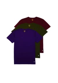 RALPH LAUREN - T-Shirt Basic Kurzarmshirt im Dreierpack - mehrfarbig