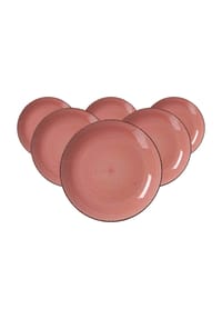 RitzenhoffAndBreker Speiseteller Happy ø 27 cm 6er Set rot - HAPPY - rot