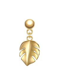 GLANZSTÜCKE MÜNCHEN - Glanzstücke München Charm Blatt Sterling Silber 50084185 - gelbgold