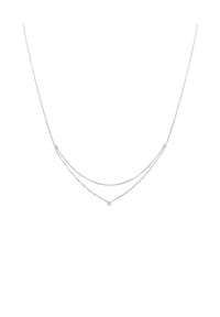 elli. - Halskette Layer 925 Silber, Mit Kristallen Von Swarovski® - Silber