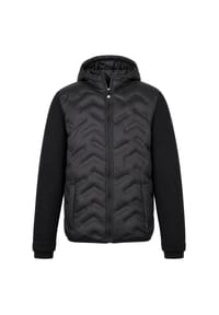 NEW CANADIAN - Steppjacke Hybrid mit verstellbarer Kapuze - Schwarz
