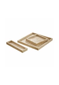 LOBERON Tablett 3er Set Tavone beige - Tablett Sets - beige