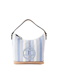 TOM TAILOR GILDA - Beuteltasche, Reißverschluss, für Damen - STRIPES BLUE