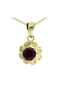 OSTSEE-SCHMUCK® - Kette mit Anhänger , Pia 6 mm , Gold 333/000 - gold