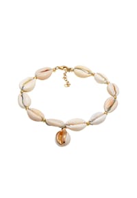 elli. - Fußschmuck Kauri Muscheln Blogger Trend Beach Look 925 Silber - Gold
