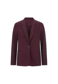 GOLDNER - Kurzgröße:  Damenblazer mit Reverskragen und Paspeltaschen - blau