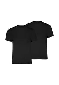 PUMA® - Herren T-Shirts, 2er Pack - Crew Neck Tee 2P, Rundhals Regular Fit, Baumwolle, einfarbig - Schwarz