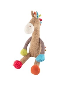sigikid® - Kuscheltier Pferd Patchwork Sweety , für Babys und Kinder - mittelbraun/mehrfarbig