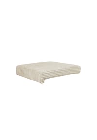  Lycce - Bankauflage Klemmkissen mit Leiste - Cord, Polsterung, rutschfes - Beige