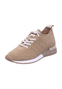 la strada - Schnürschuh - beige/silver knitted