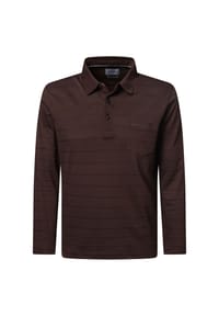 pierre cardin - Langarmshirt mit klassischem Kragen - Mulch