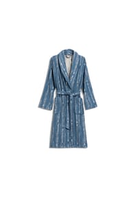 MÖVE - Schalkragenmantel Bohemian Dreams - nature/steel blue