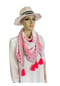 collezione alessandro® Schal Ibiza bestickt mit kräftigen Farbakzenten Bild 2