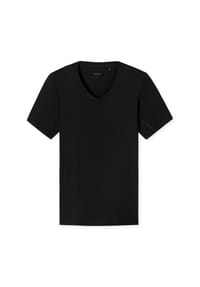 SCHIESSER - T-Shirt Premium Cotton - Schwarz