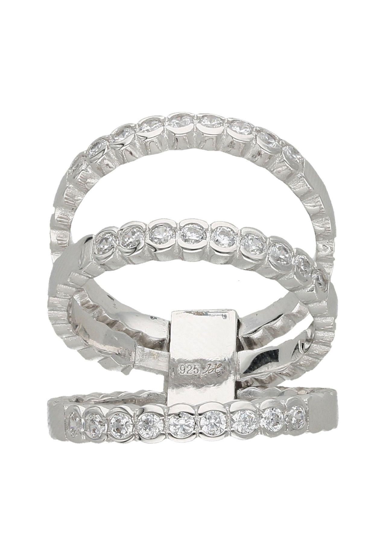 SMART JEWEL® Ring mit Zirkonia Steinen, glanz, Silber 925 | GALERIA | Silberarmbänder