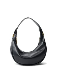 Calvin Klein - PINCHED Schultertasche "Soft Crescent", Kunstleder, Reißverschluss, für Damen - UB1CK BLACK