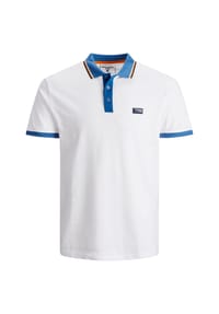 JACK & JONES - Polo Poloshirt JCOCHARMING TURK - weiss