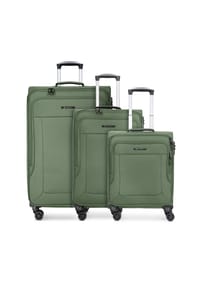 FRANKY Melbourne 3.0 - Melbourne 3.0 4-Rollen Kofferset 3tlg. mit Dehnfalte - black